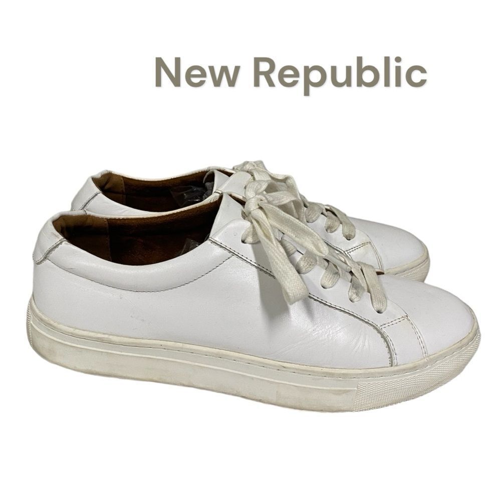 New Republic By Mark McNairy Men's Kurt N2D-01-148 White Casual Shoes Sneakers 8